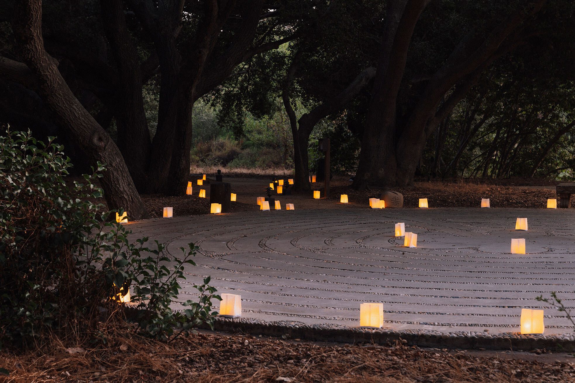Labyrinth meditation gardens at Rancho La Puerta wellness retreat, Tecate, Mexico